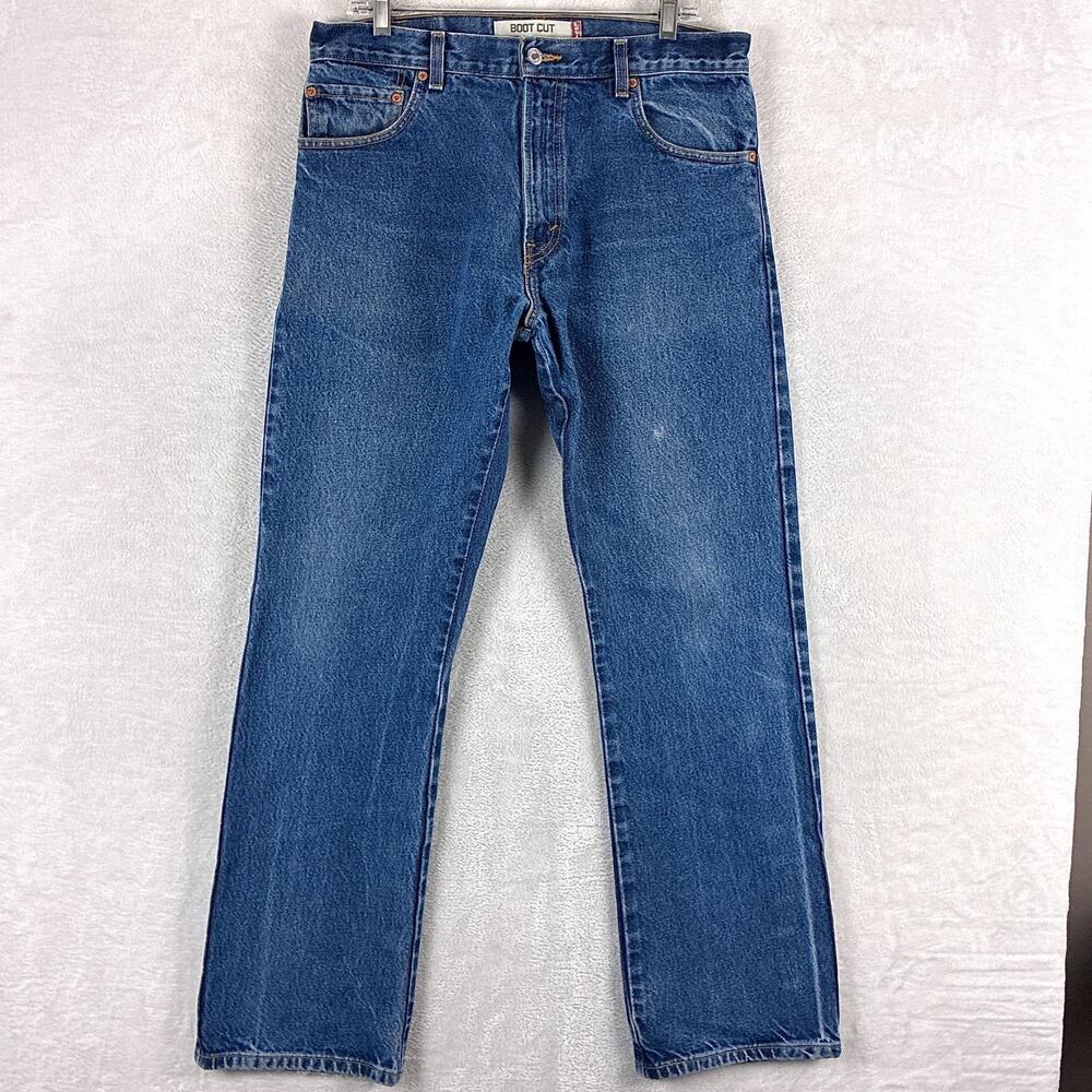 VTG Levis 517 Jeans Mens 34x32 Medium Wash Faded Bootcut Preppy Western Y2K